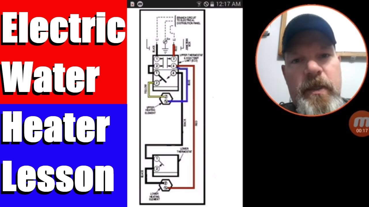Electric Water Heater Lesson Wiring Schematic And Operation - Youtube - Electric Water Heater Wiring Diagram