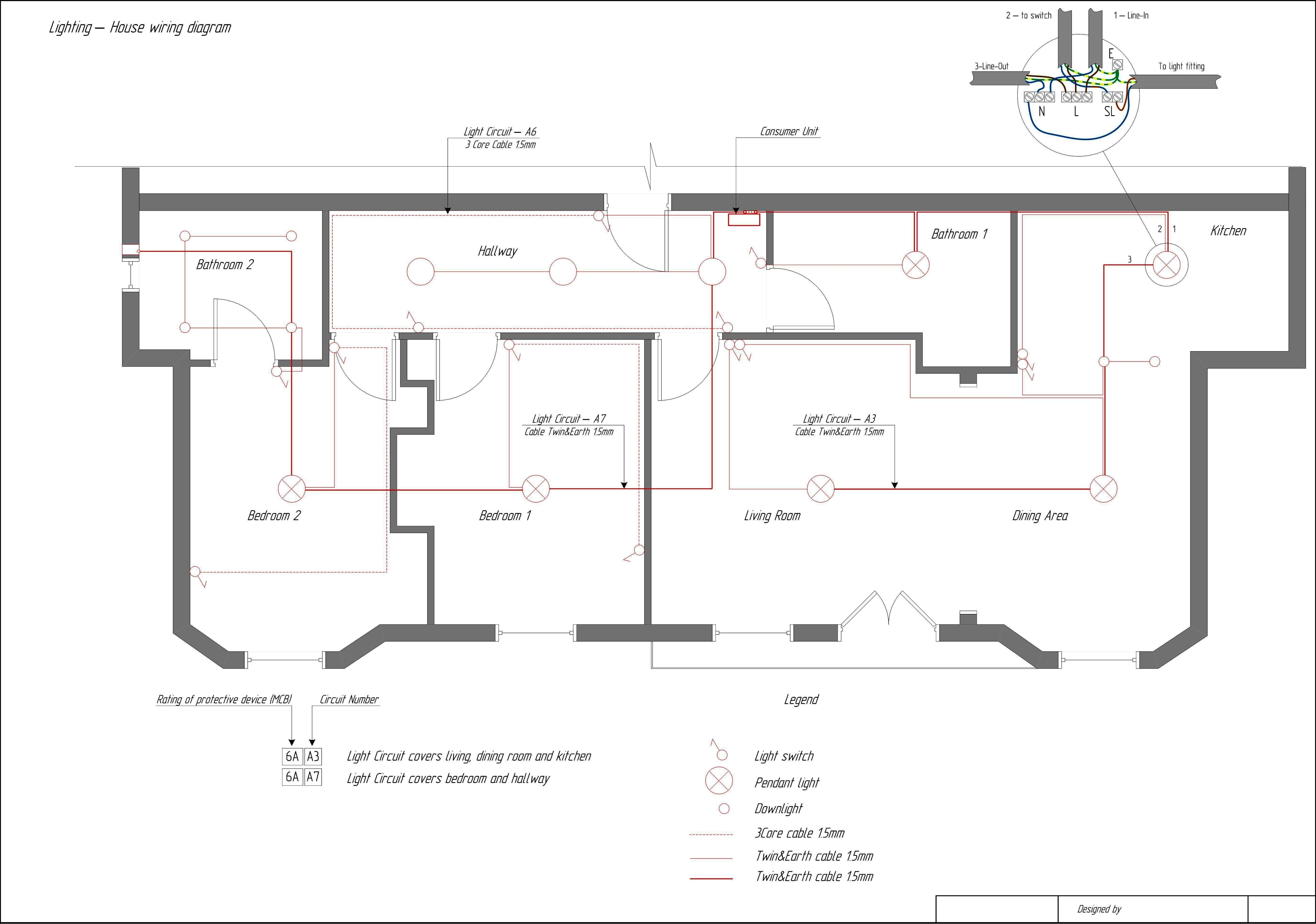 Electrical Wiring House Plan - Data Wiring Diagram Today - Kitchen Electrical Wiring Diagram