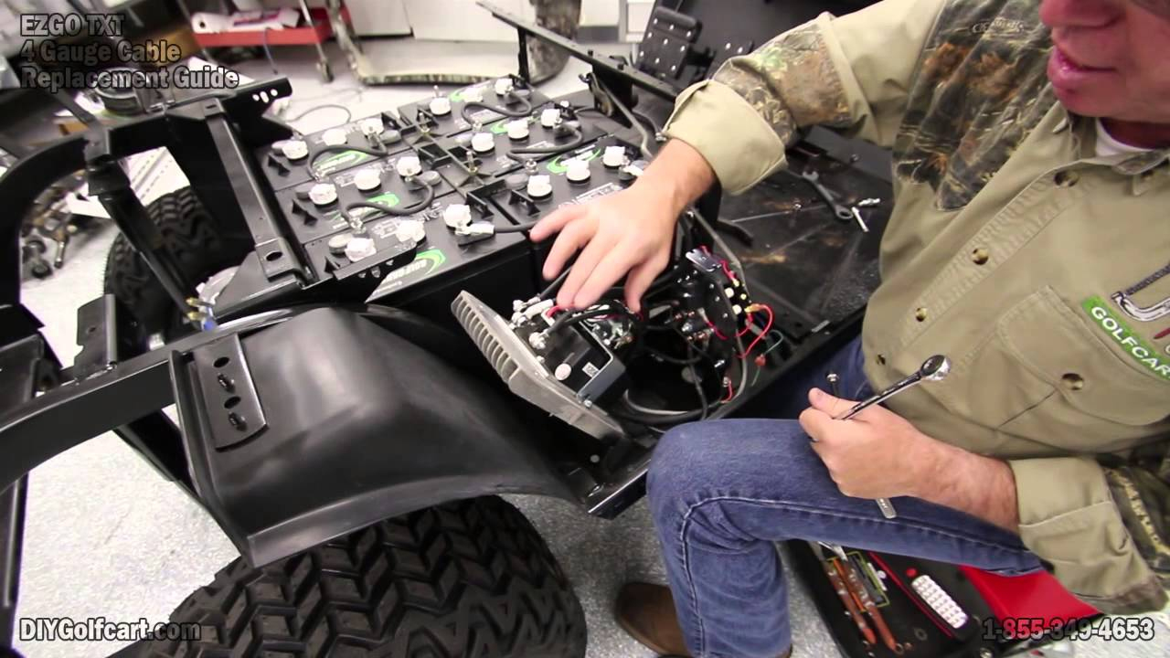 Ezgo Heavy Duty Battery Cable Upgrade | How To Install Golf Cart - E Z Go Golf Cart Batteries Wiring Diagram