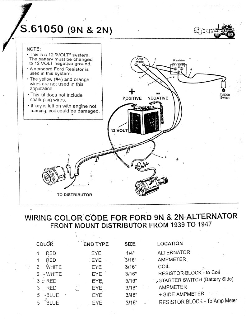 Ford 8N Distributor Wiring - Wiring Diagrams Hubs - 8N Wiring Diagram