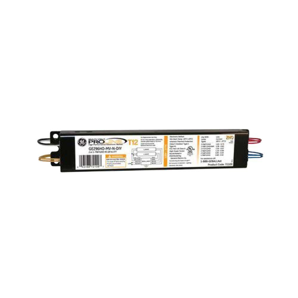 Ge 120 To 277-Volt Electronic Ballast For Hi-Output 8 Ft. 2-Lamp T12 - 2 Lamp T12 Ballast Wiring Diagram