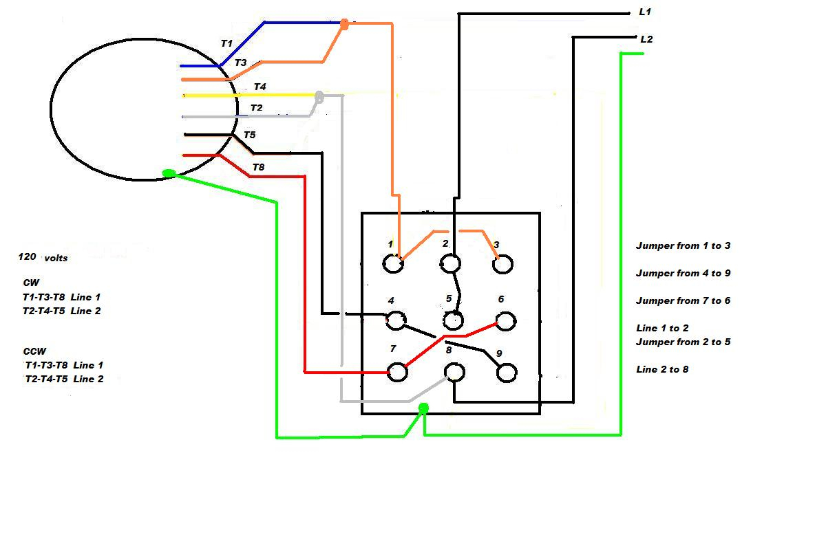 Ge Single Phase Motor Wiring Diagrams - Wiring Diagram Explained - Single Phase Motor Wiring Diagram