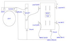 Gfci Receptacle With A Light Fixture With An On/off Switch In - Gfci Outlet With Switch Wiring Diagram