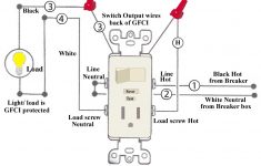 Gfci Switch Schematic Combo Wiring | Wiring Diagram - Gfci Outlet With Switch Wiring Diagram