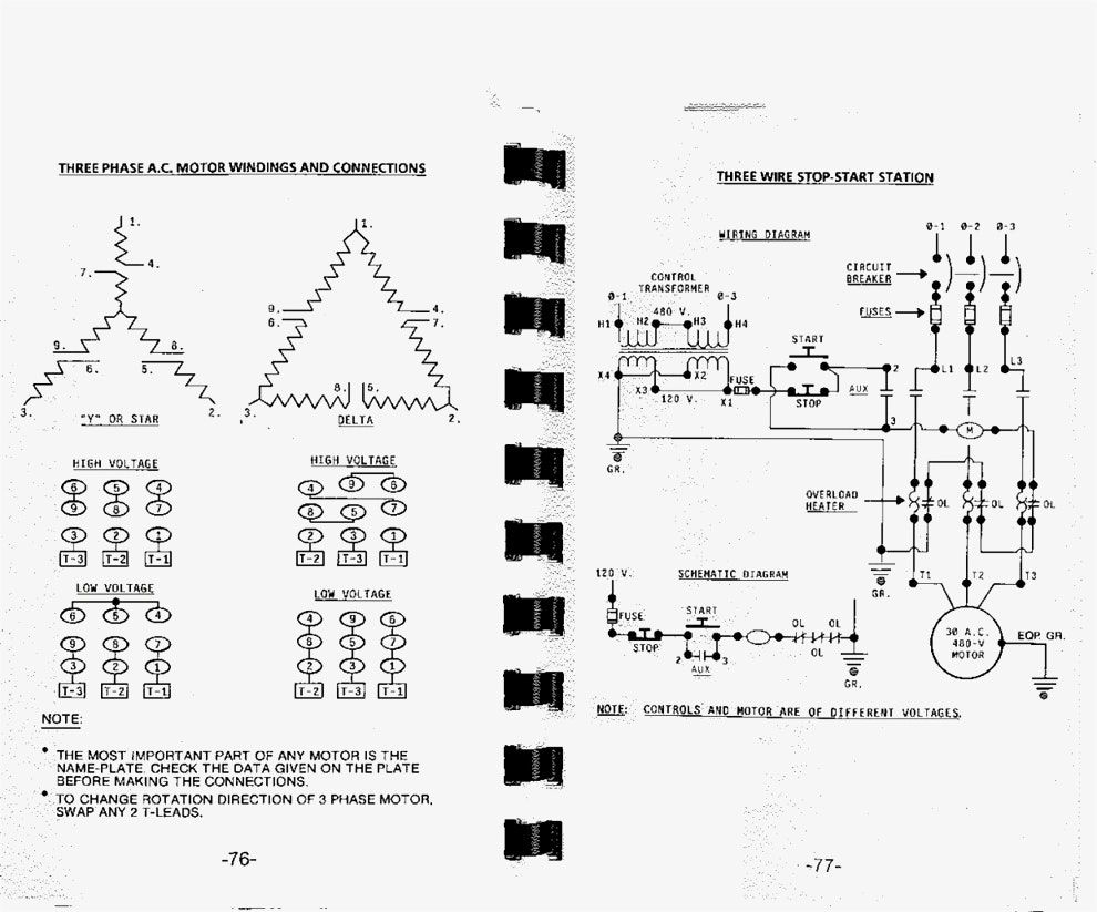 Great Three Phase Motor Wiring Diagram 3 Star Delta And How To Wire - 3 Phase Motors Wiring Diagram