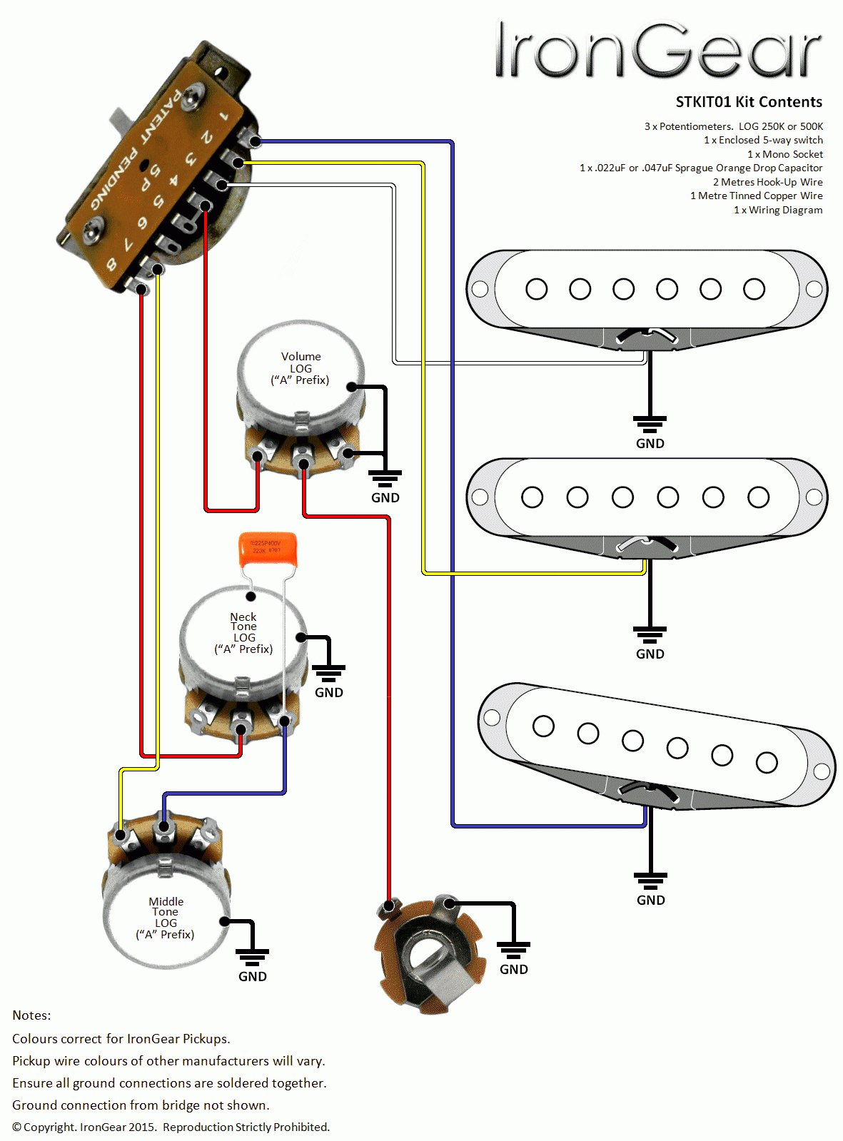 Guitar Wiring Kitsaxetec - Wiring Kits For Strat - Guitar Wiring Diagram