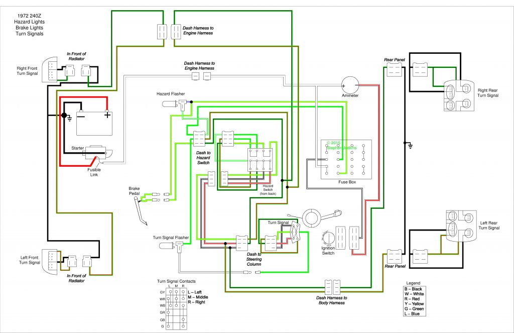 Hazard Switch – Brake Light – Turn Signal Circuit Analysis - Brake ...