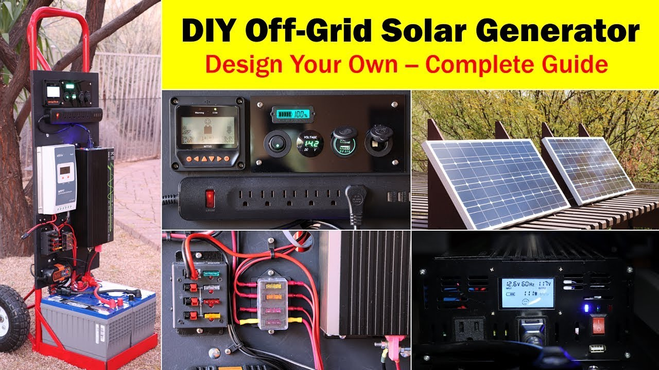 High-Capacity Off-Grid Solar Generator (Rev 4) -- Wiring Diagram - Off Grid Solar System Wiring Diagram