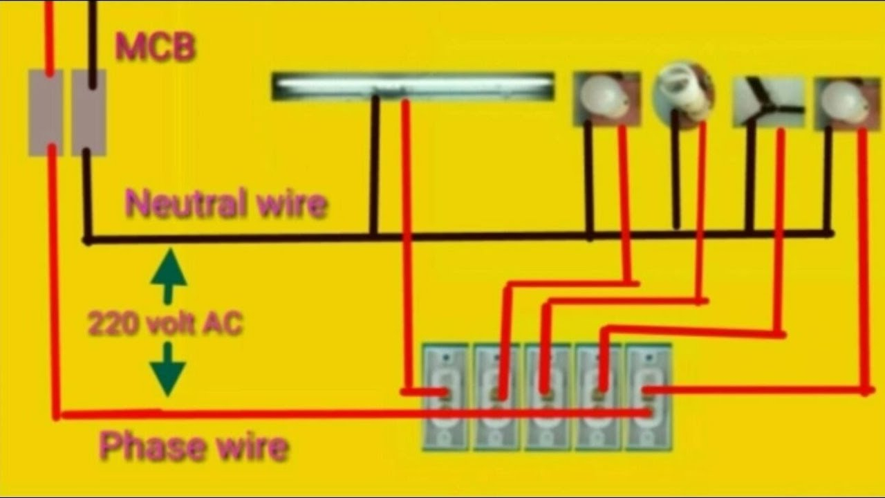House Wiring Or Home Wiring Connection Diagram - Youtube - Home Wiring Diagram