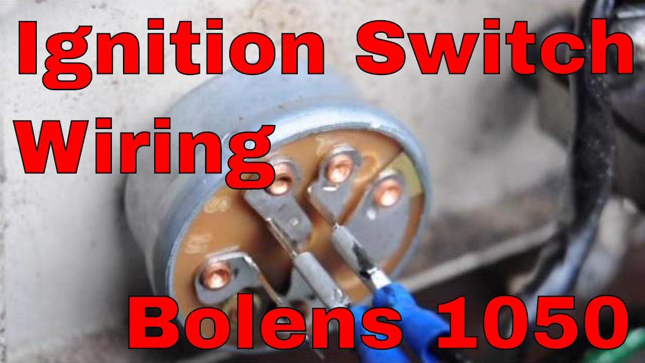 How To Change The Ignition Switch On An Bolens 1050 Garden Tractor - 5 Prong Ignition Switch Wiring Diagram