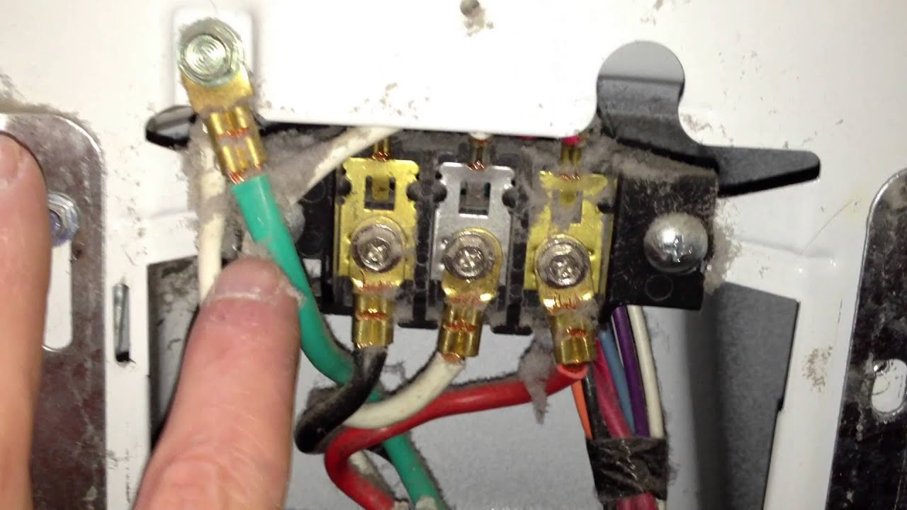 How To Correctly Wire A 4-Wire Cord In An Electric Dryer Terminal - 4 Prong Dryer Outlet Wiring Diagram