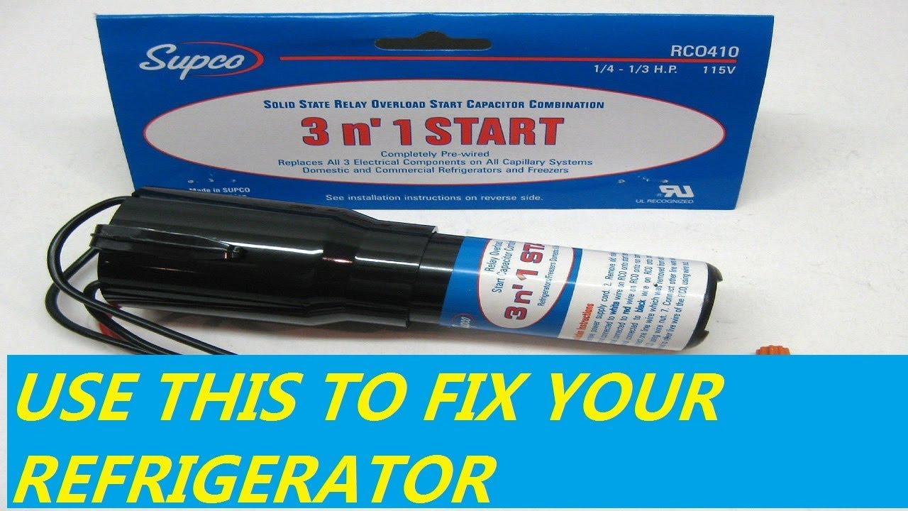 How To Fix Your Refrigerator Using The Supco 3 N&amp;#039; 1 Start - Youtube - Supco 3 In 1 Wiring Diagram