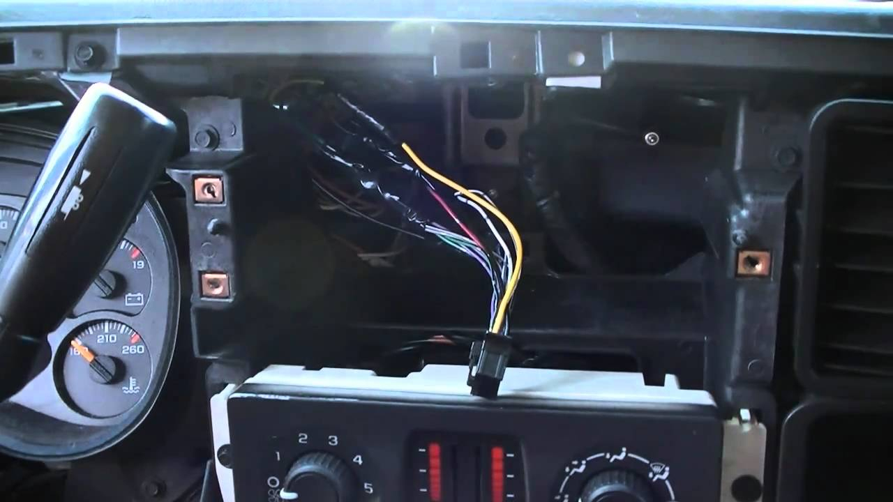 How To Install A Car Stereo In A 2006 Silverado Part 2 - Youtube - 2003 Chevy Silverado Radio Wiring Diagram