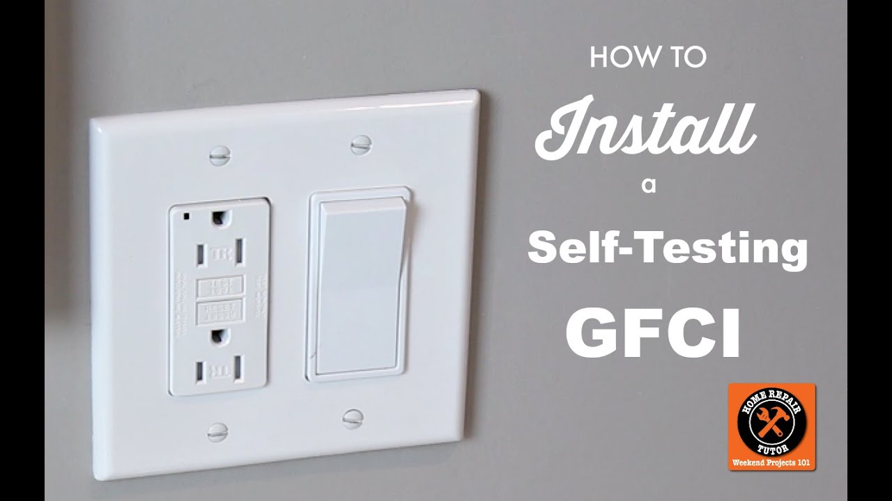 How To Install A Gfci Outlet Like A Pro --Home Repair Tutor - Wiring A Light Switch And Outlet Together Diagram