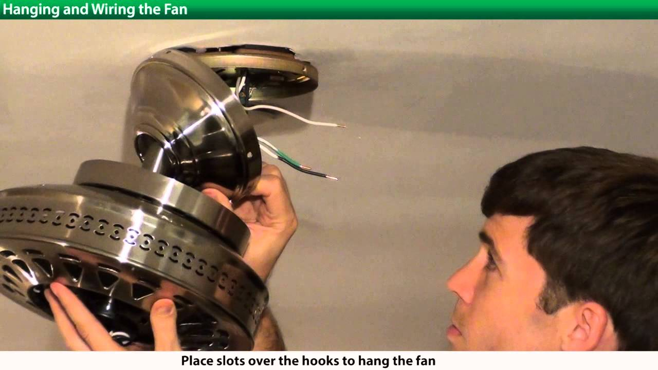 How To Install A Hunter Ceiling Fan - 2Xxxx Series Models - Youtube - Hunter Ceiling Fan Wiring Diagram With Remote Control