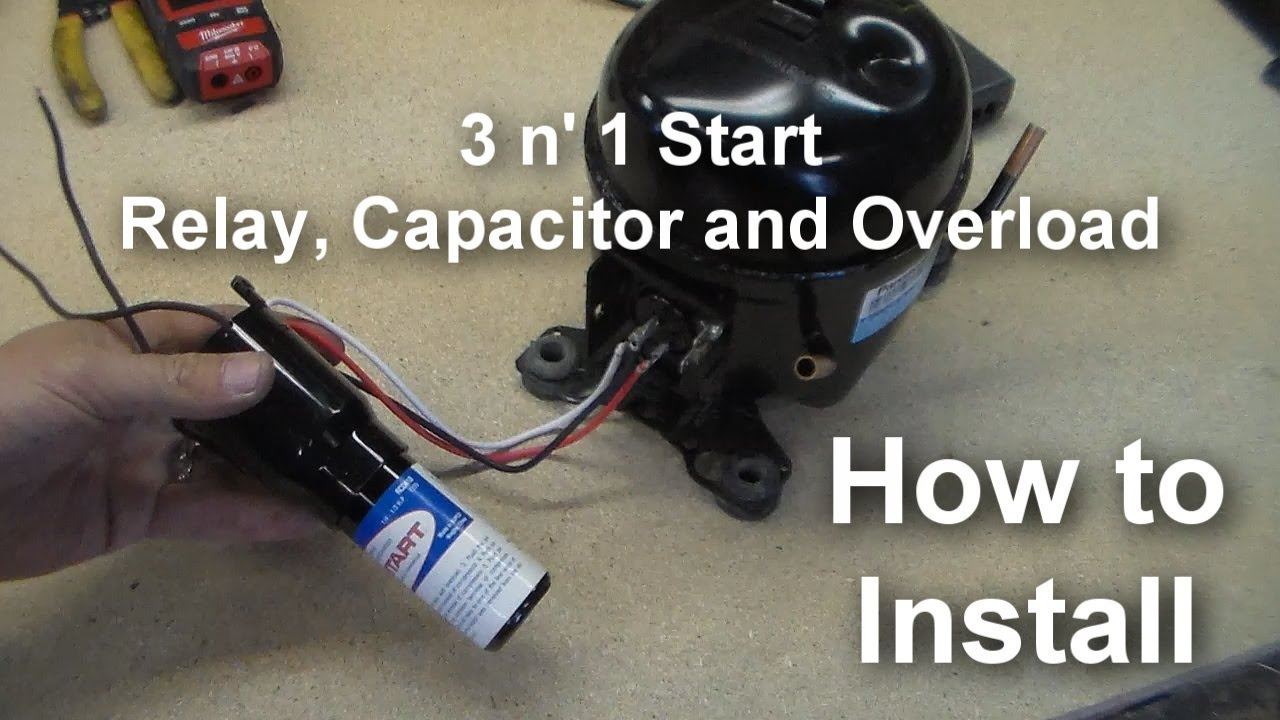 How To Install A Universal Relay (3 N 1 Starter) On Your Compressor - Supco 3 In 1 Wiring Diagram