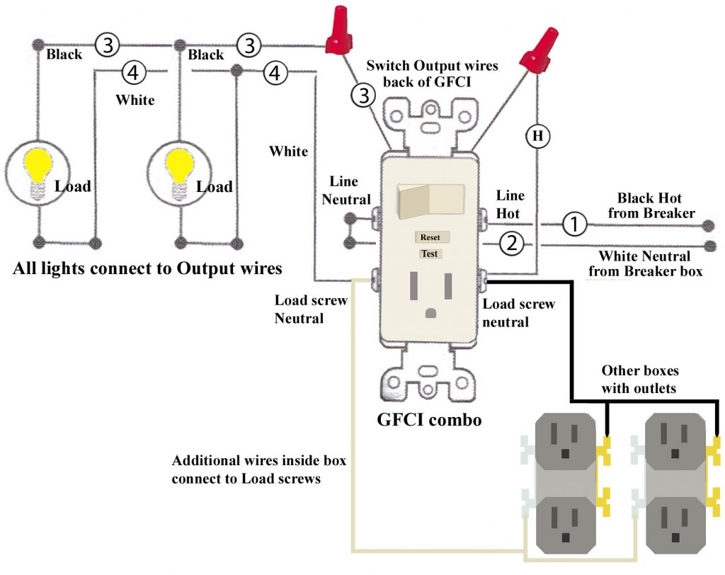 How To Install And Troubleshoot Gfci - Gfci Outlet With Switch Wiring Diagram | Wiring Diagram