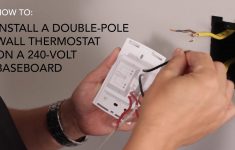 how to install wall thermostat double pole on 240v baseboard 240 volt baseboard heater wiring diagram How To Install: Wall Thermostat , Double-Pole On 240V Baseboard - 240 Volt Baseboard Heater Wiring Diagram
