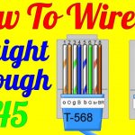 How To Make Straight Through Cable Rj45 Cat 5 5E 6 ( Wiring Diagram   Cat 5 Cable Wiring Diagram