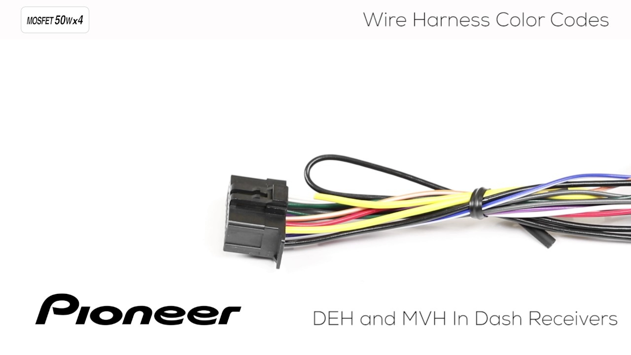 How To - Understanding Pioneer Wire Harness Color Codes For Deh And - Pioneer Deh X6600Bt Wiring Diagram