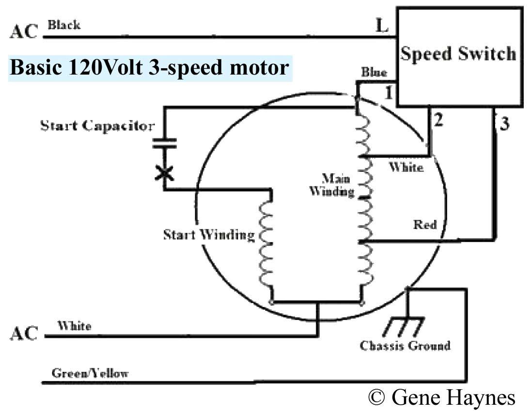 How To Wire 3-Speed Fan Switch - 3 Speed Fan Wiring Diagram