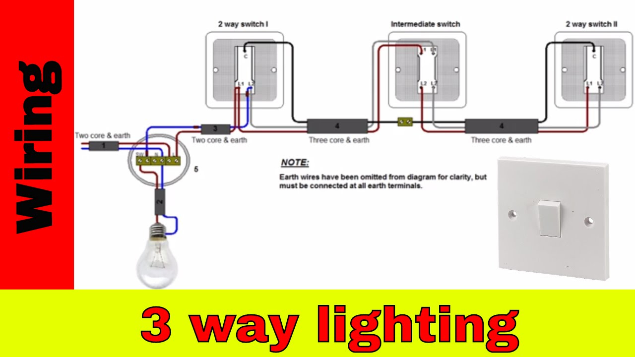 How To Wire 3-Way Lighting Circuit - Youtube - 3 Way Wiring Diagram