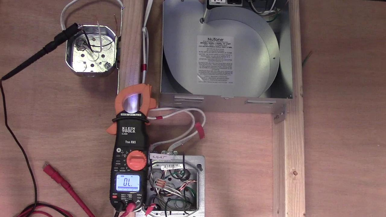 How To Wire A Bath Fan And Light With Two Individual Switches - Youtube - Bathroom Wiring Diagram