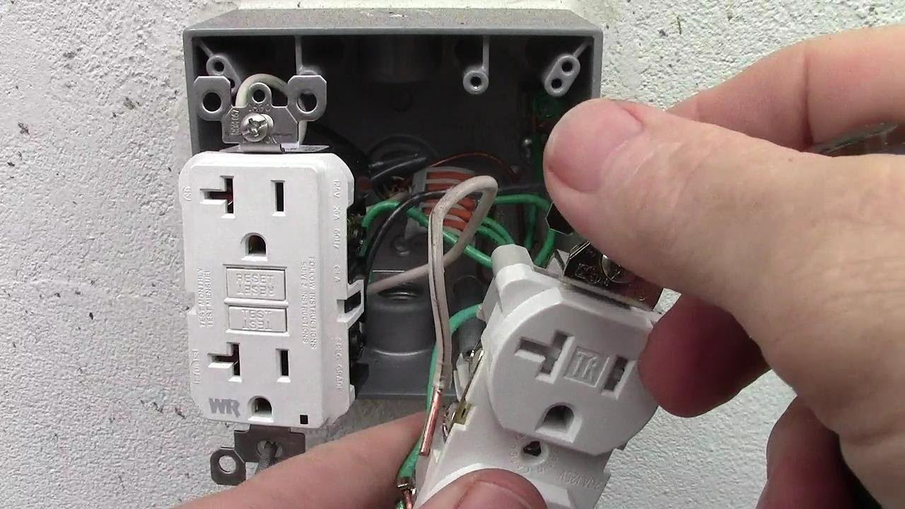 How To Wire A Double Receptacle With 20 Amp Gfci Weather Resistant - Gfci Outlet Wiring Diagram