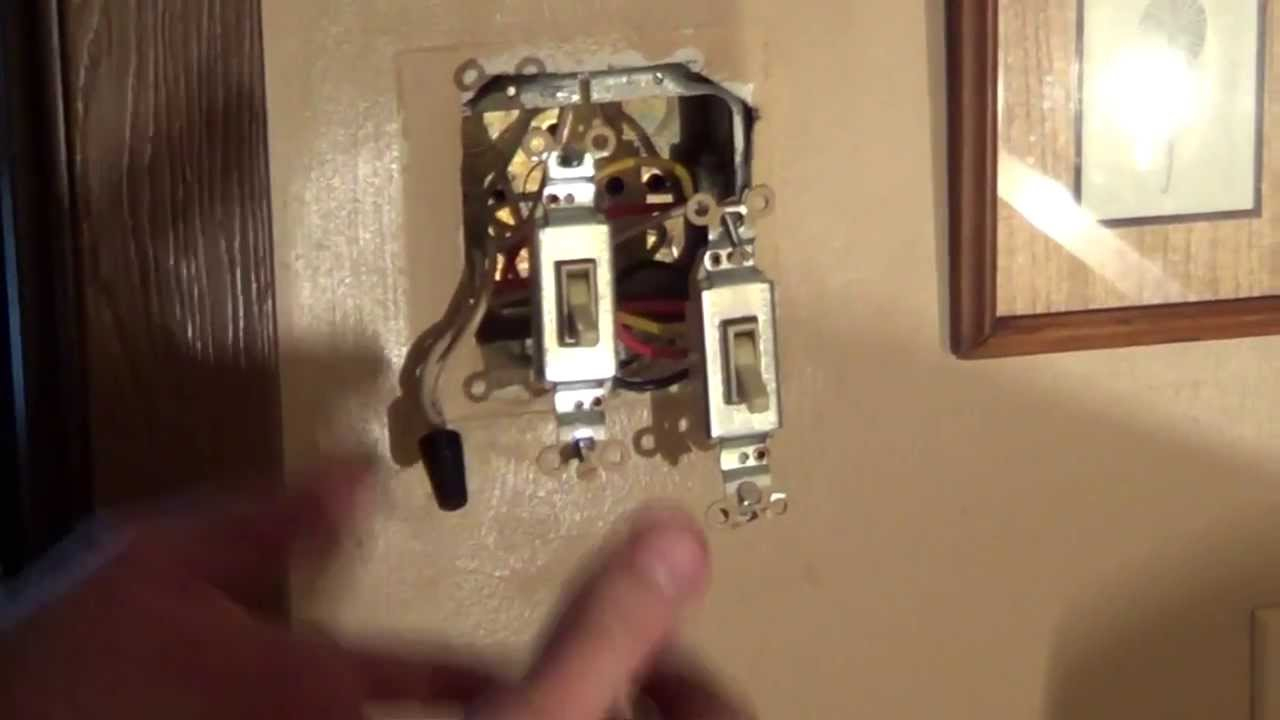 How To Wire A Double Switch - Light Switch Wiring - Conduit - Youtube - Wiring A Light Switch And Outlet Together Diagram