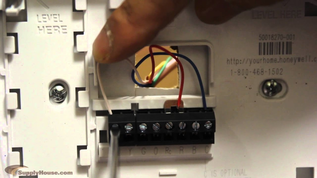 How To Wire A Thermostat To A Relay - Youtube - Honeywell Heat Pump Thermostat Wiring Diagram