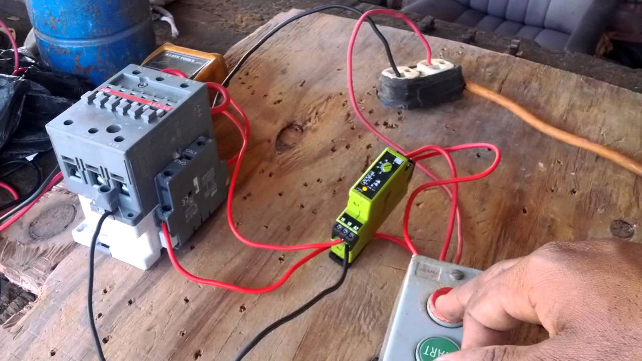 How To Wire A Timer In A Control Circuit. - Youtube - Time Delay Relay Wiring Diagram
