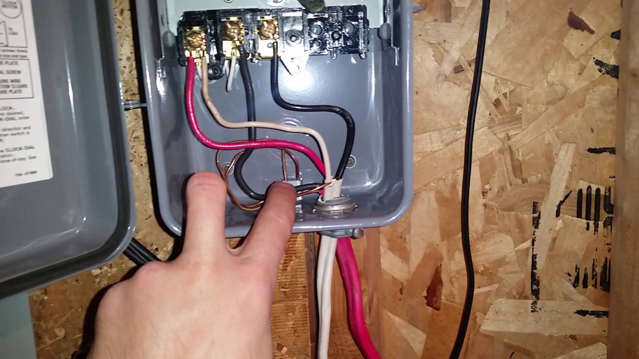 How To Wire And Connect A Intermatic Pool Pump Timer - T101R - Youtube - Intermatic Pool Timer Wiring Diagram