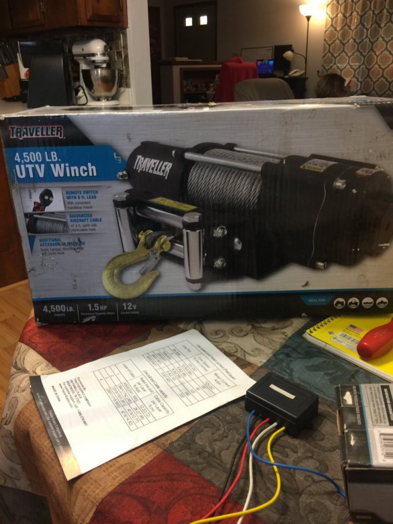 Traveller 2500 Lb Winch Installation Manual