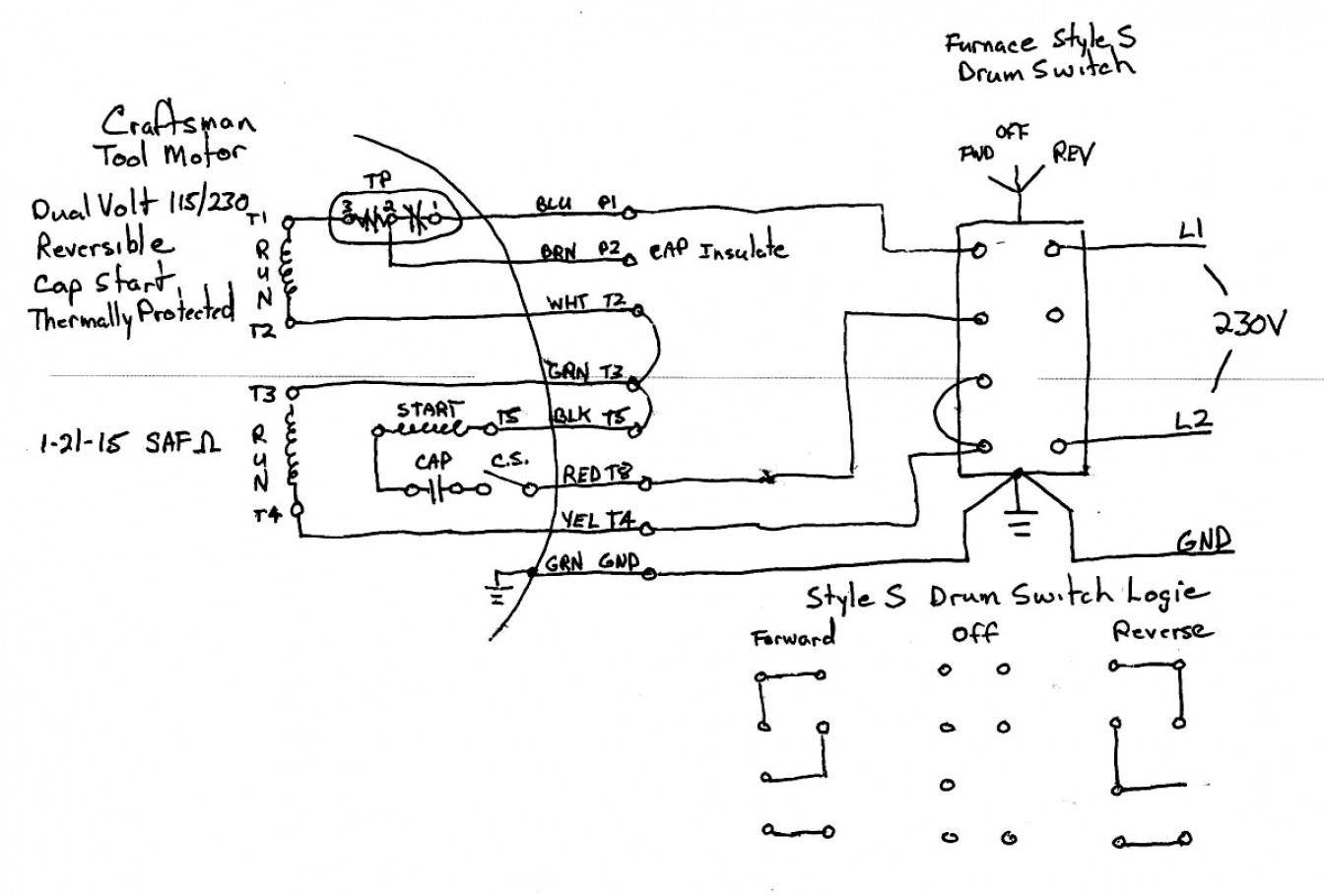 Images Of Single Phase Capacitor Start Motor Wiring Diagram Diagrams - Single Phase Motor Wiring Diagram With Capacitor Start