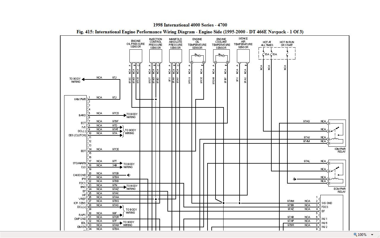 International Dt466 Engine Fuel Injector Diagram - All Wiring - Fuel Injector Wiring Diagram