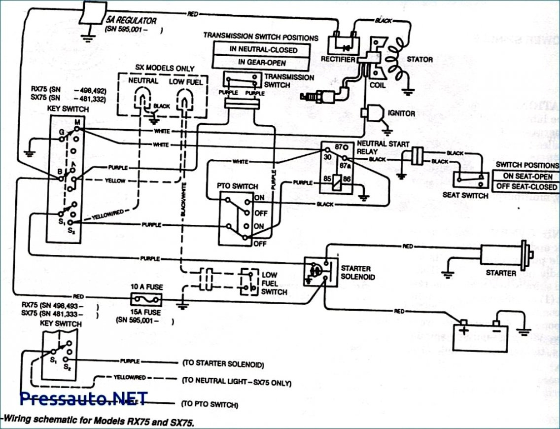 John Deere L110 Wiring Schematic - Wiring Diagram Explained - John Deere Lt133 Wiring Diagram