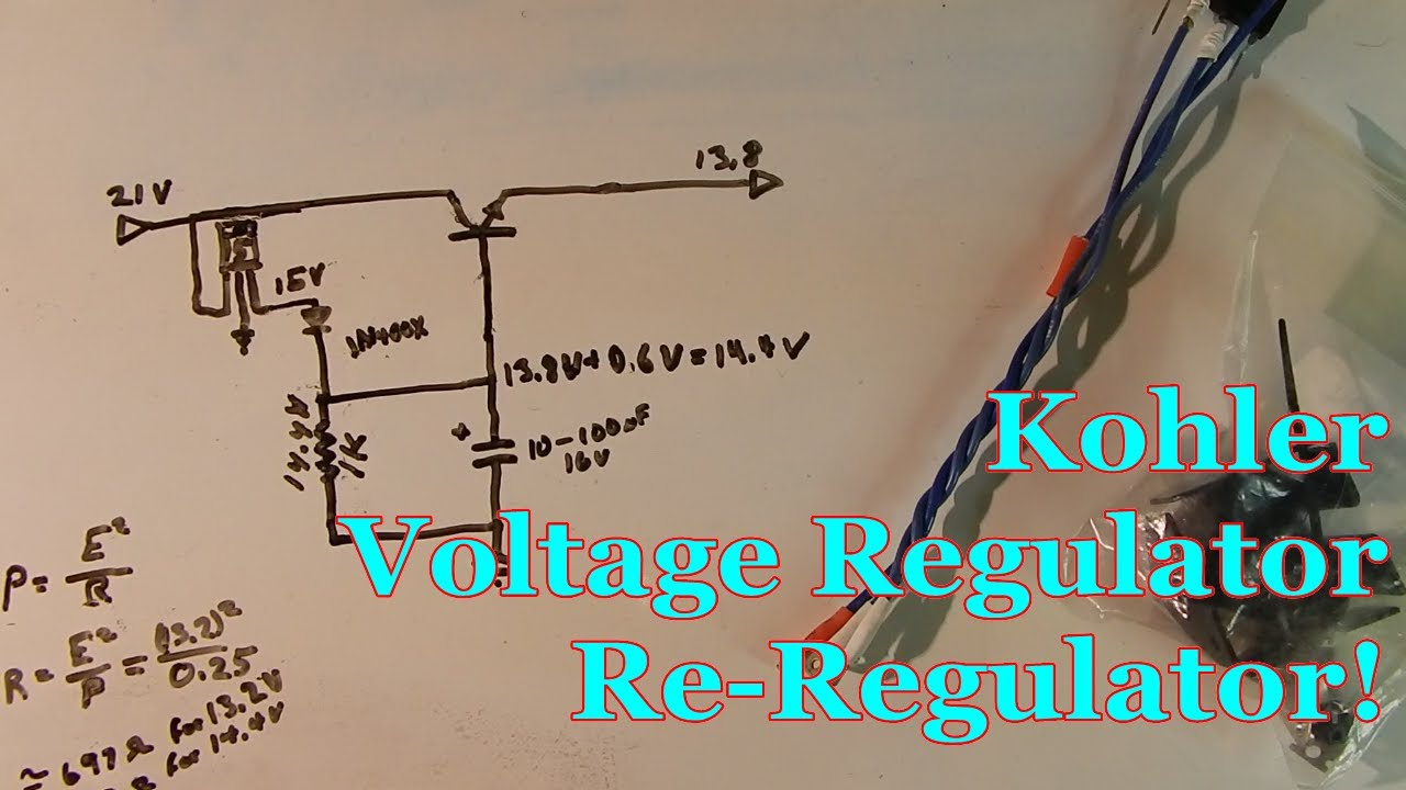 Kohler Voltage Regulator Re-Regulator! - Youtube - Kohler Voltage Regulator Wiring Diagram