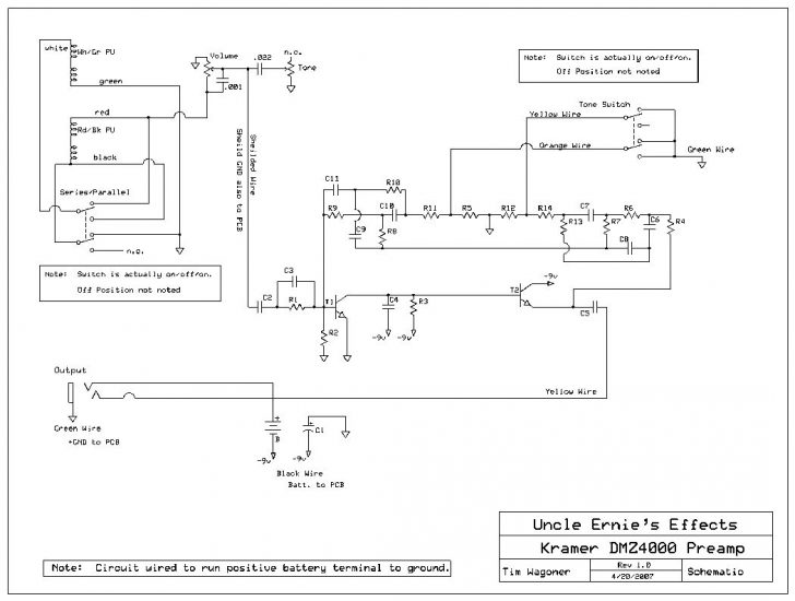 Kramer Wiring Information And Reference Hss Wiring Diagram Wiring