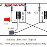 Learn How To Make Blinking Led Lights Circuit, Blink Led, Flash Led   Led Lighting Wiring Diagram