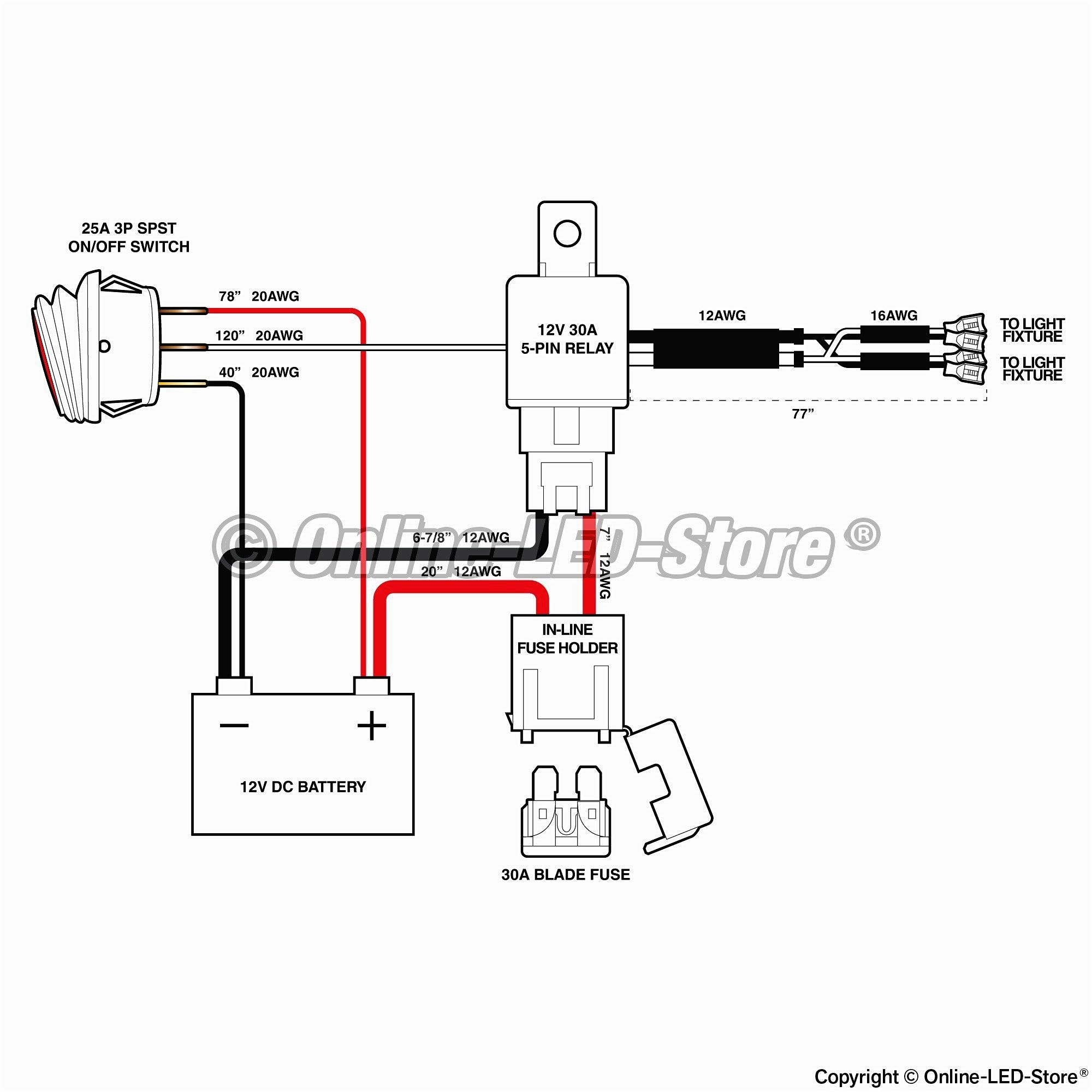 Led Light Wiring Diagram - Wiring Diagrams Hubs - 12 Volt Wiring Diagram For Lights