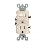 Leviton 15 Amp Tamper Resistant Combination Switch/outlet, Light   Wiring A Light Switch And Outlet Together Diagram