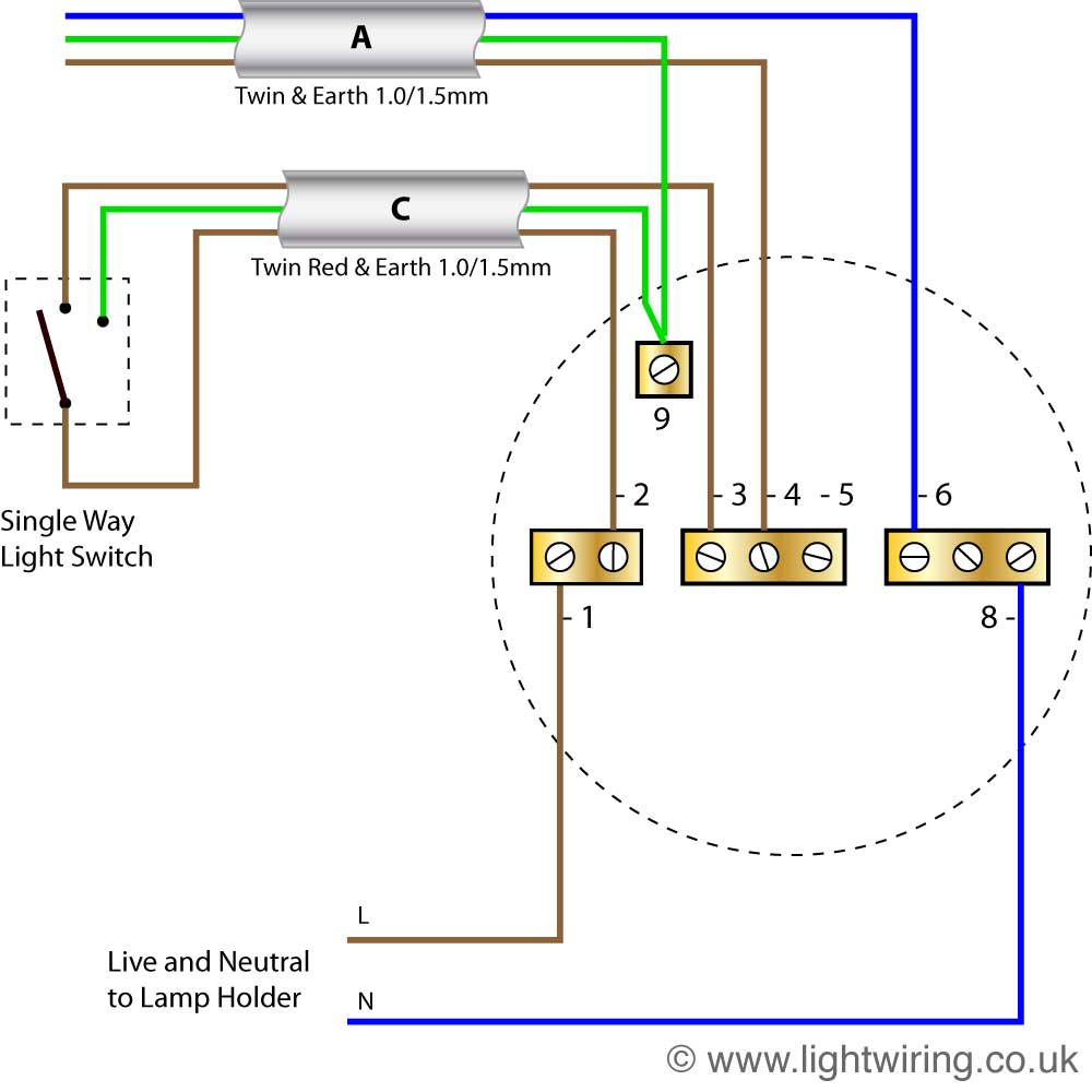 Lighting Wiring Diagram | Light Wiring - Lamp Wiring Diagram