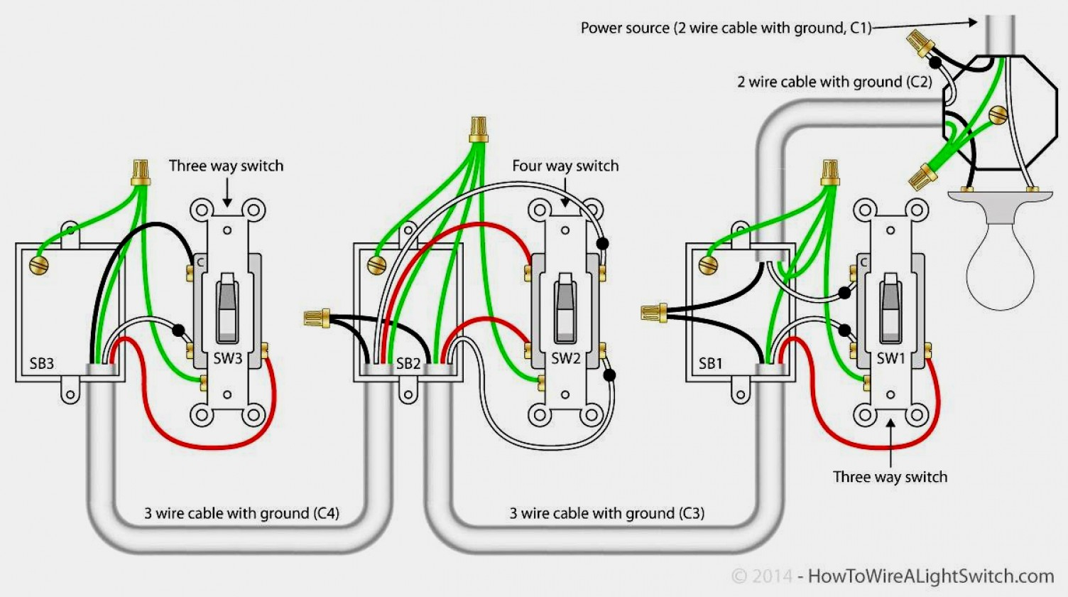 Lutron 4 Way Dimmer Wiring Diagram | Manual E-Books - 4 Way Wiring Diagram