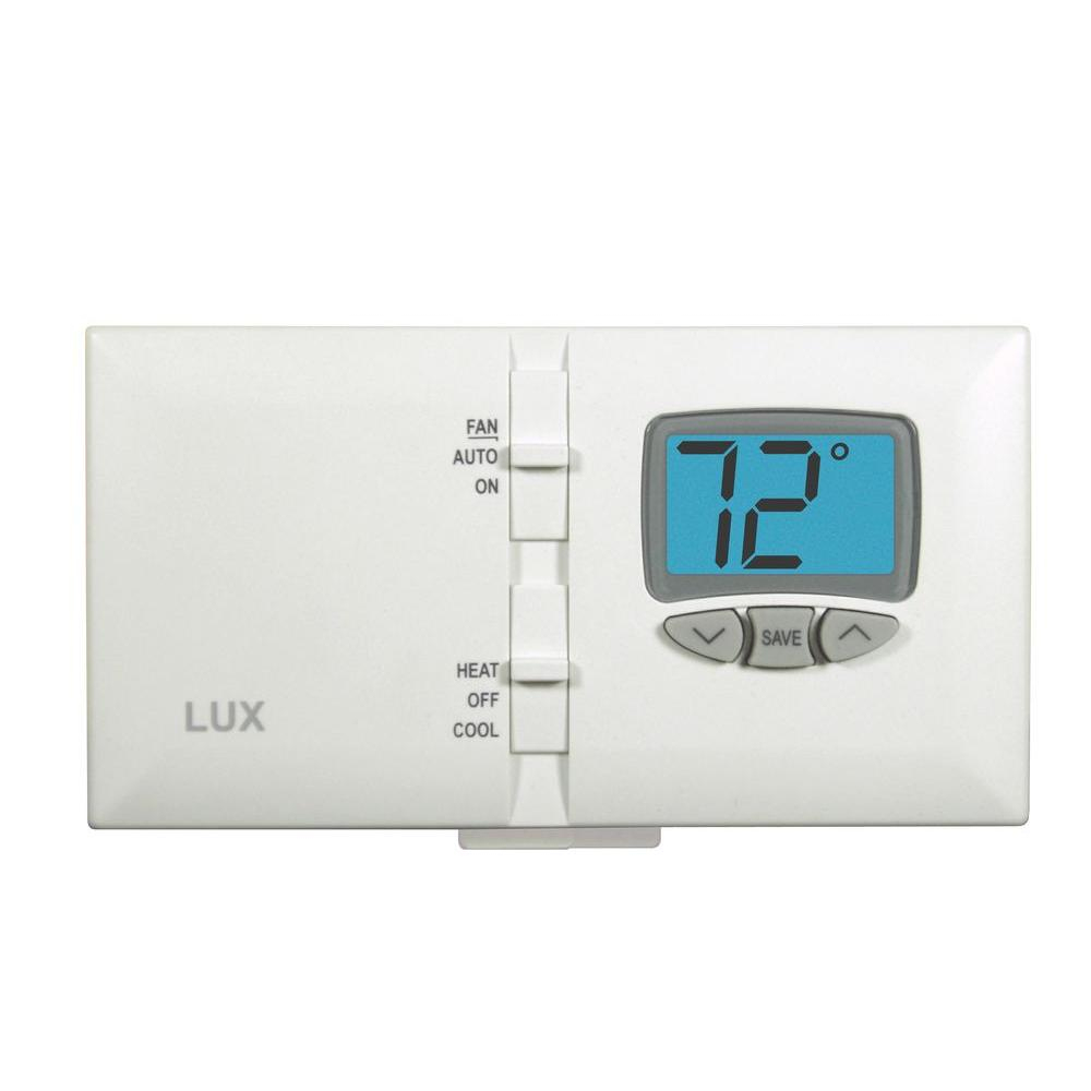 Lux Digital Mechanical Thermostat With Light-Dmh110-010 - The Home Depot - Lux Thermostat Wiring Diagram