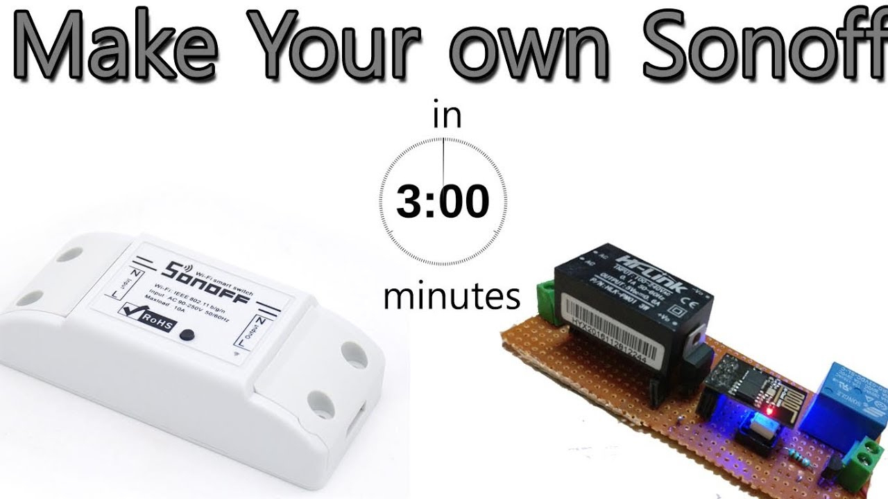 Make Your Own Sonoff | Diy Sonoff | Sonoff Wifi Switch Using Esp8266 - Sonoff Wiring Diagram