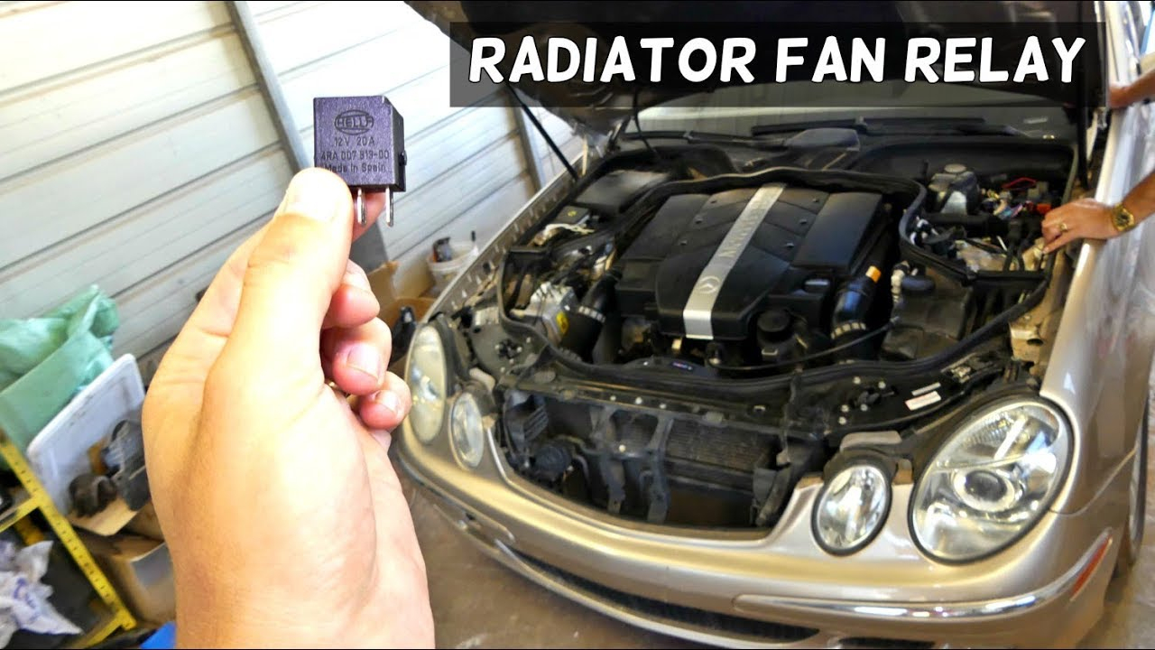 Mercedes W211 Radiator Fan Relay Location Replacement - Youtube - Cooling Fan Relay Wiring Diagram