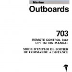 Mode D'emploi De Boitier De Commande A Distance. Marine Outboards   Yamaha 703 Remote Control Wiring Diagram