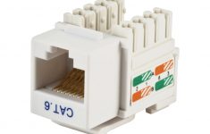 Monoprice Cat6 Punch Down Keystone Jack - White - Monoprice - Cat6 Keystone Jack Wiring Diagram
