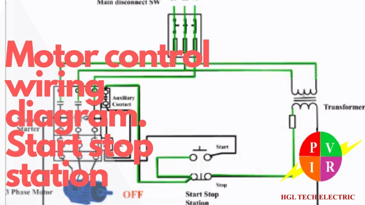 Motor Control Start Stop Station. Motor Control Wiring Diagram. How - Motor Wiring Diagram