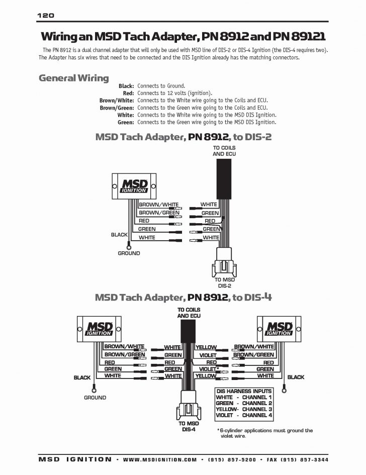 Msd Tach Wiring Diagram